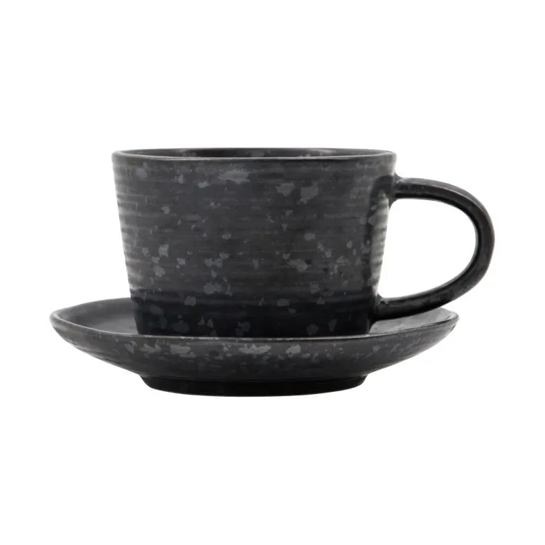 House Doctor Pion Tasse 23 cl Schwarz-braun