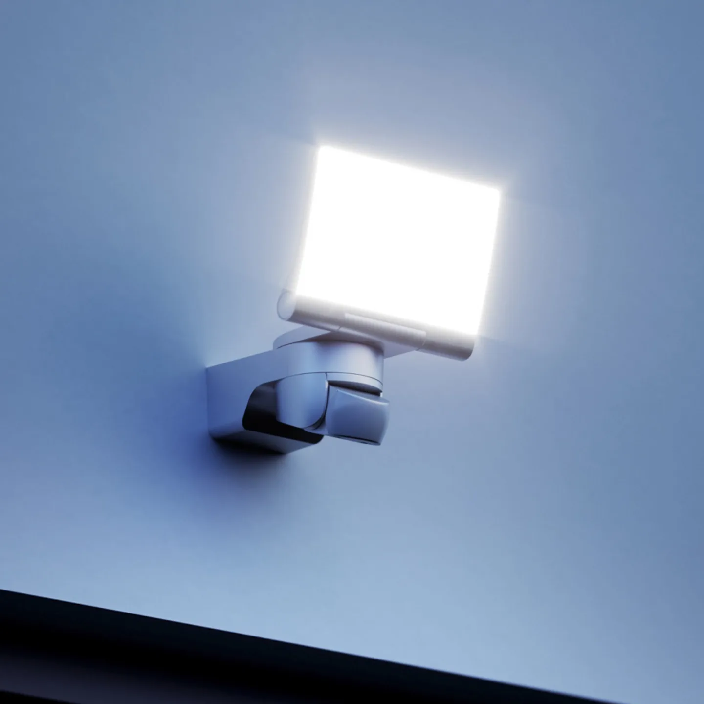 XLED Home 2 SC smart utendørs LED-spot, hvit, med sensor – STEINEL - Balkong - Moderne - Plast - Kantet