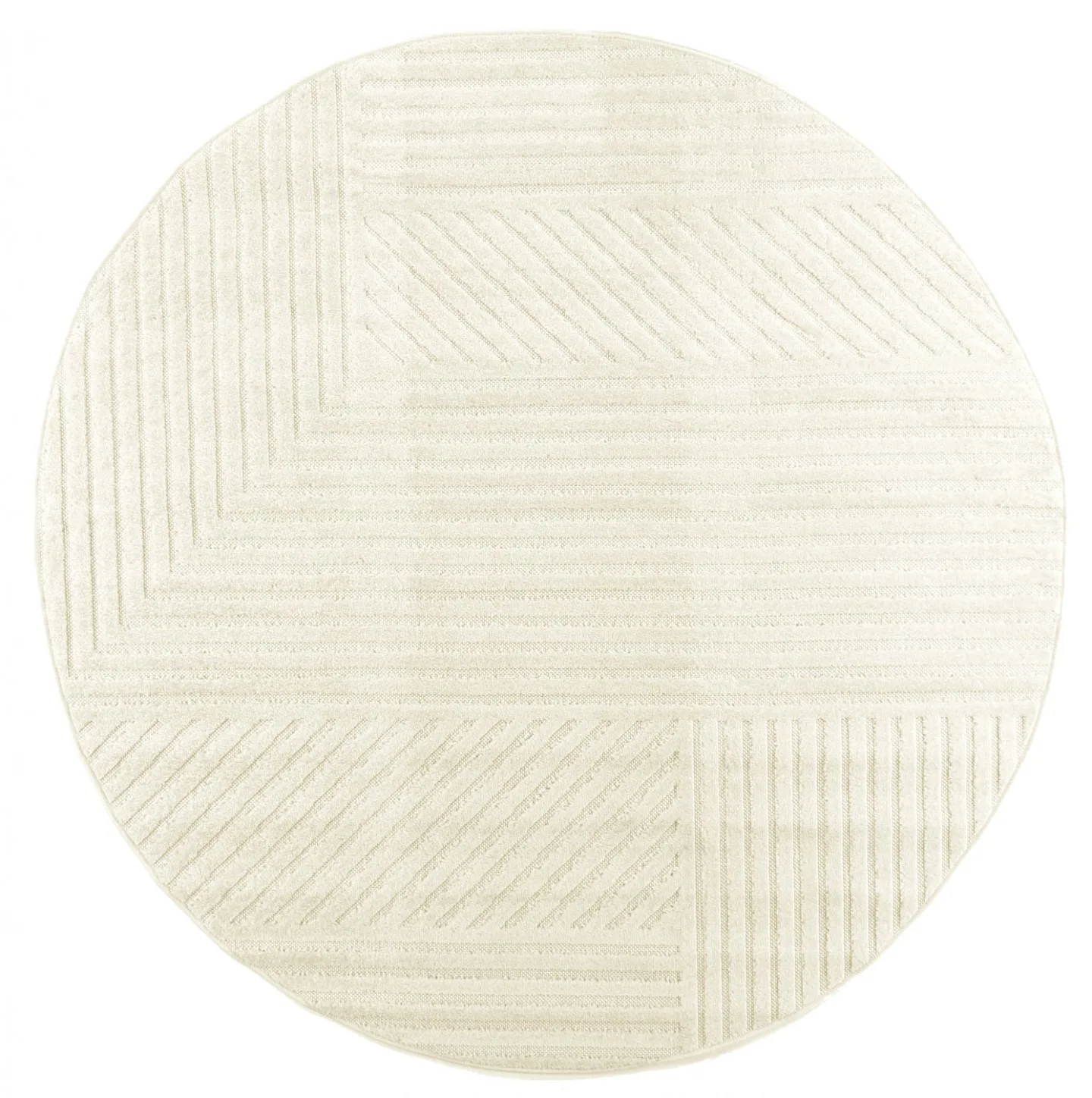 Runde tepper - Avalon (cream) (Størrelse: Ø 160 cm)