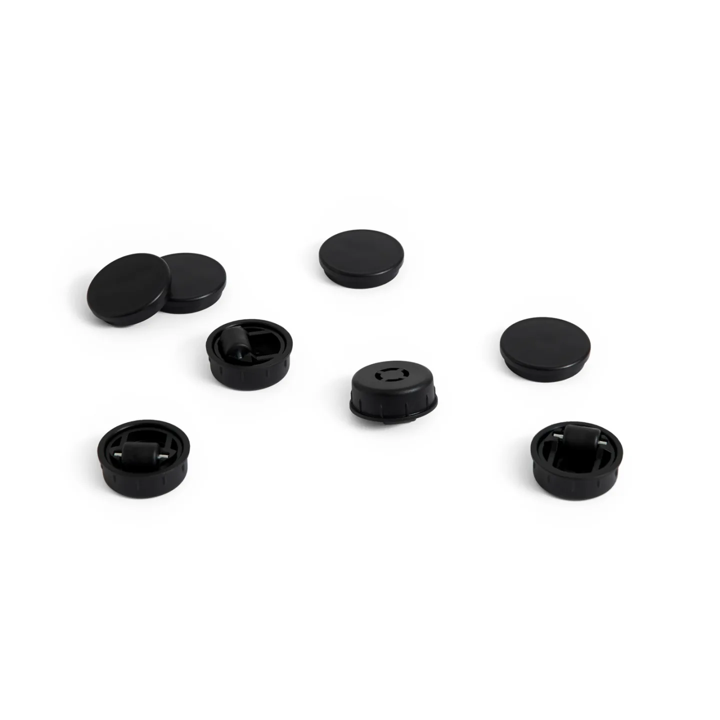 Feet and castors for Facet Cabinet Set of 4 - Hay