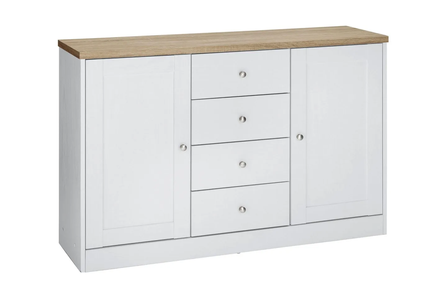 Bryanne Skänk 120 cm - Vit/Brun
