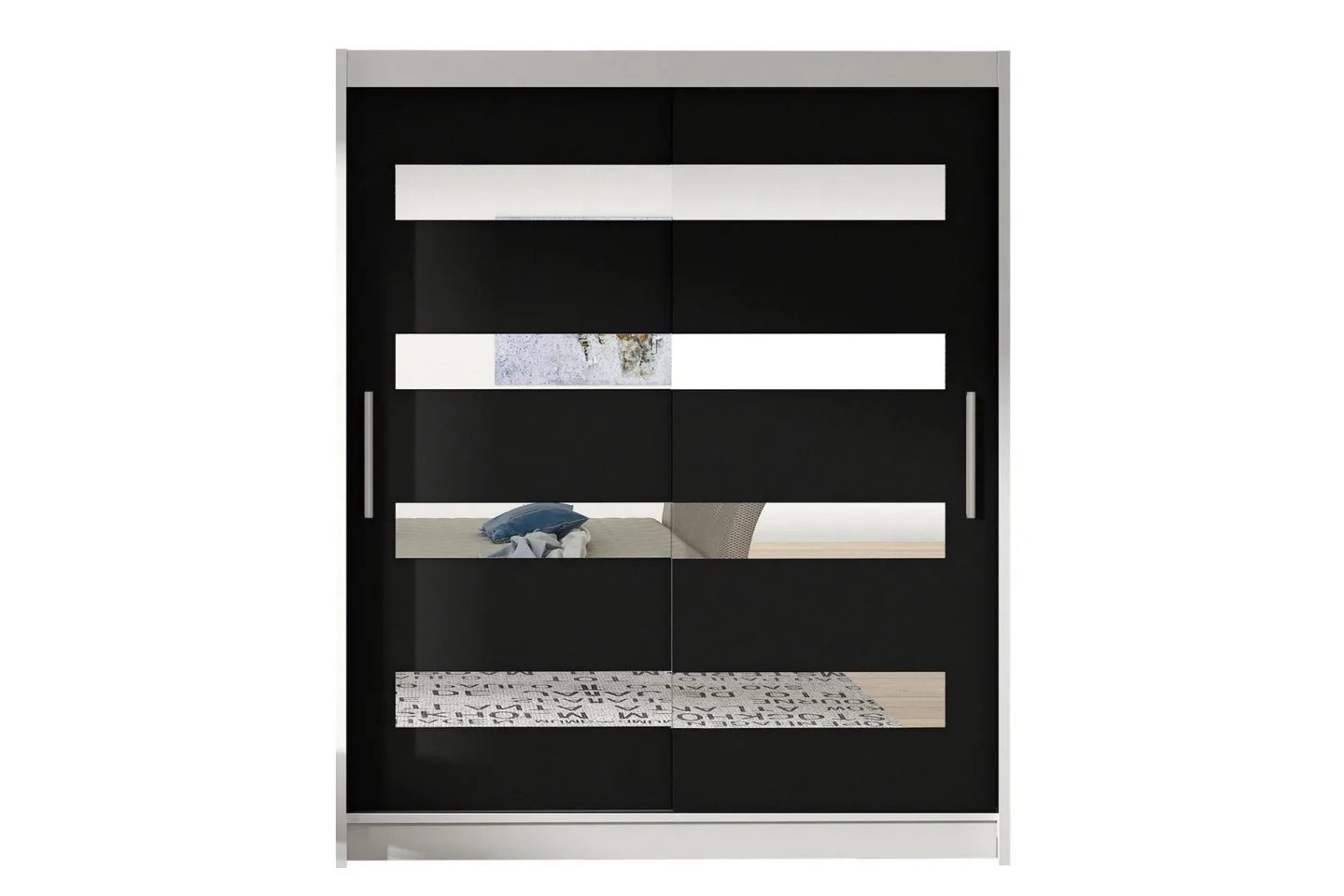 Presto Garderob 58x150 cm - Vit/Svart