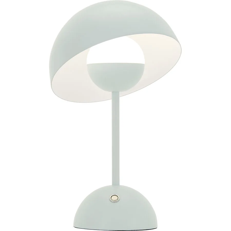 Tischlampe Melek Blau Metall 16 cm 27.5 cm - Farbe: Hellblau - LED - Lichtfarbe: Extra warmweiss - Helles Neutralweiss