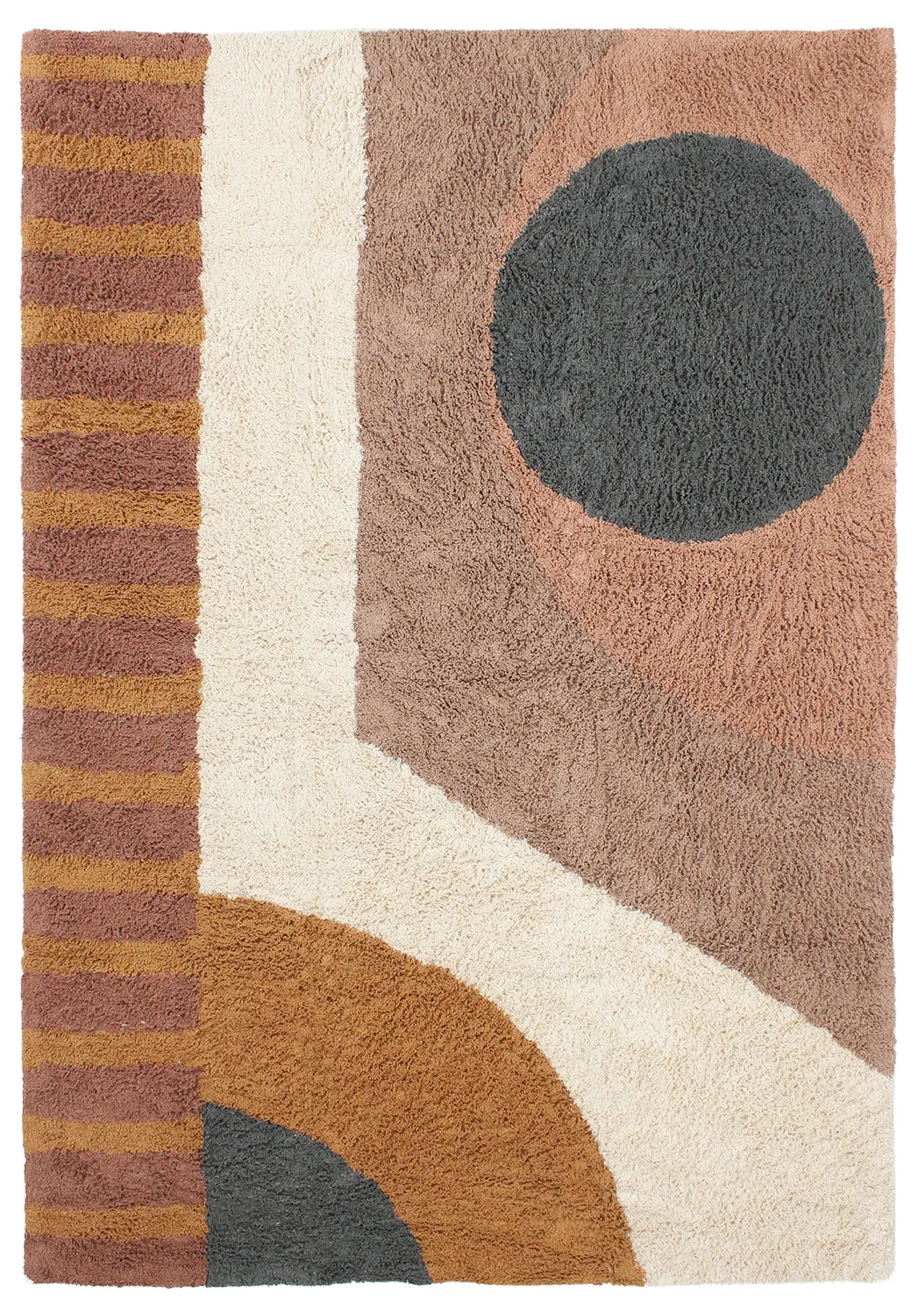 Ryetepper - Alpe Natural Cotton Shaggy (multi) (Størrelse: 240 x 340 cm)