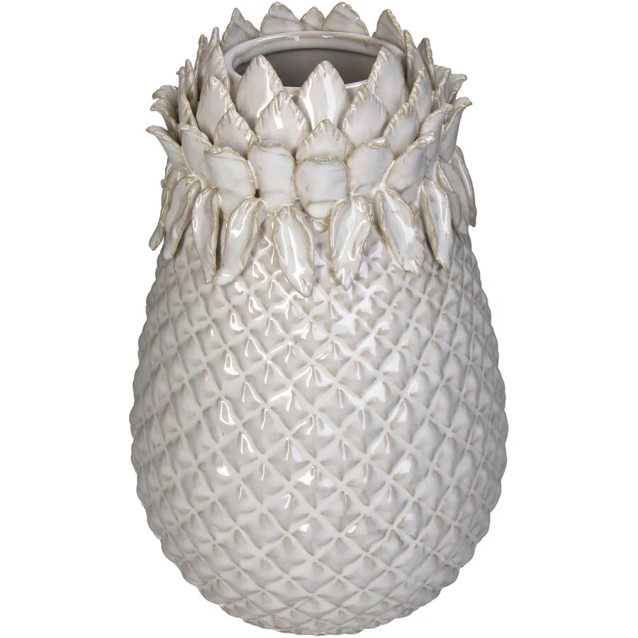 Vase Myko Weiss Steingut 29.5 cm