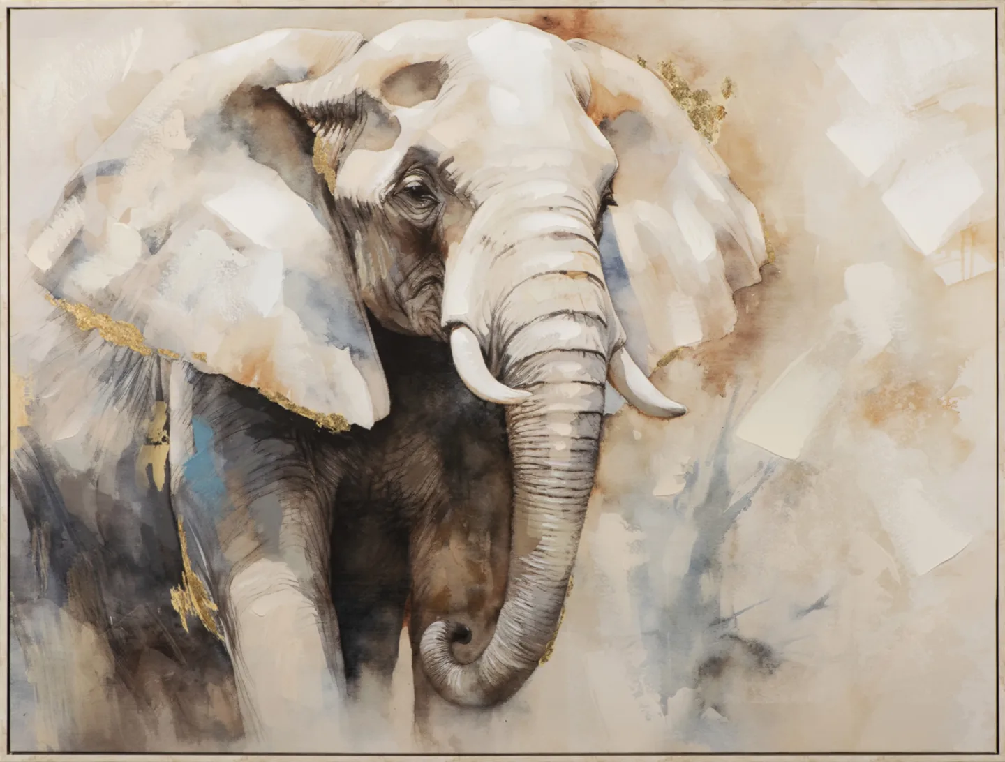 image LAND Gemälde Grey Coloured Elephant | Schubiger Möbel