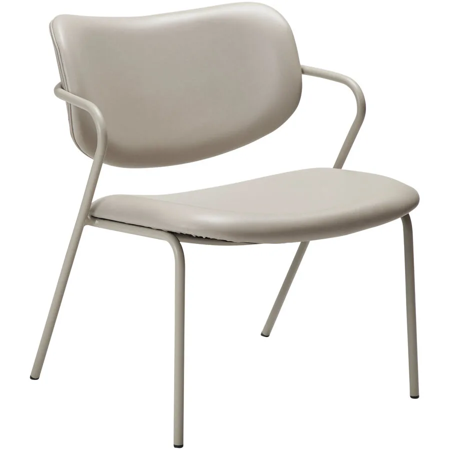 DAN-FORM Sessel Zed grey Kunstleder B 63 T 67 H 75 cm