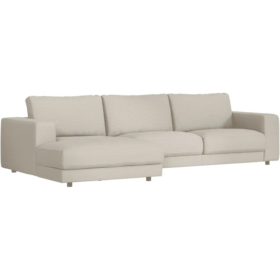 Ecksofa Ava Links Bezug: 88% Polyester, 12% Polyacryl nature B 320 T 170 cm - Möbel Konfigurator: Traummöbel individuell zusammenstellen