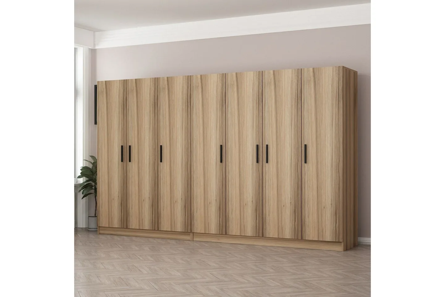 Fruitland Garderob 315 cm - Ek