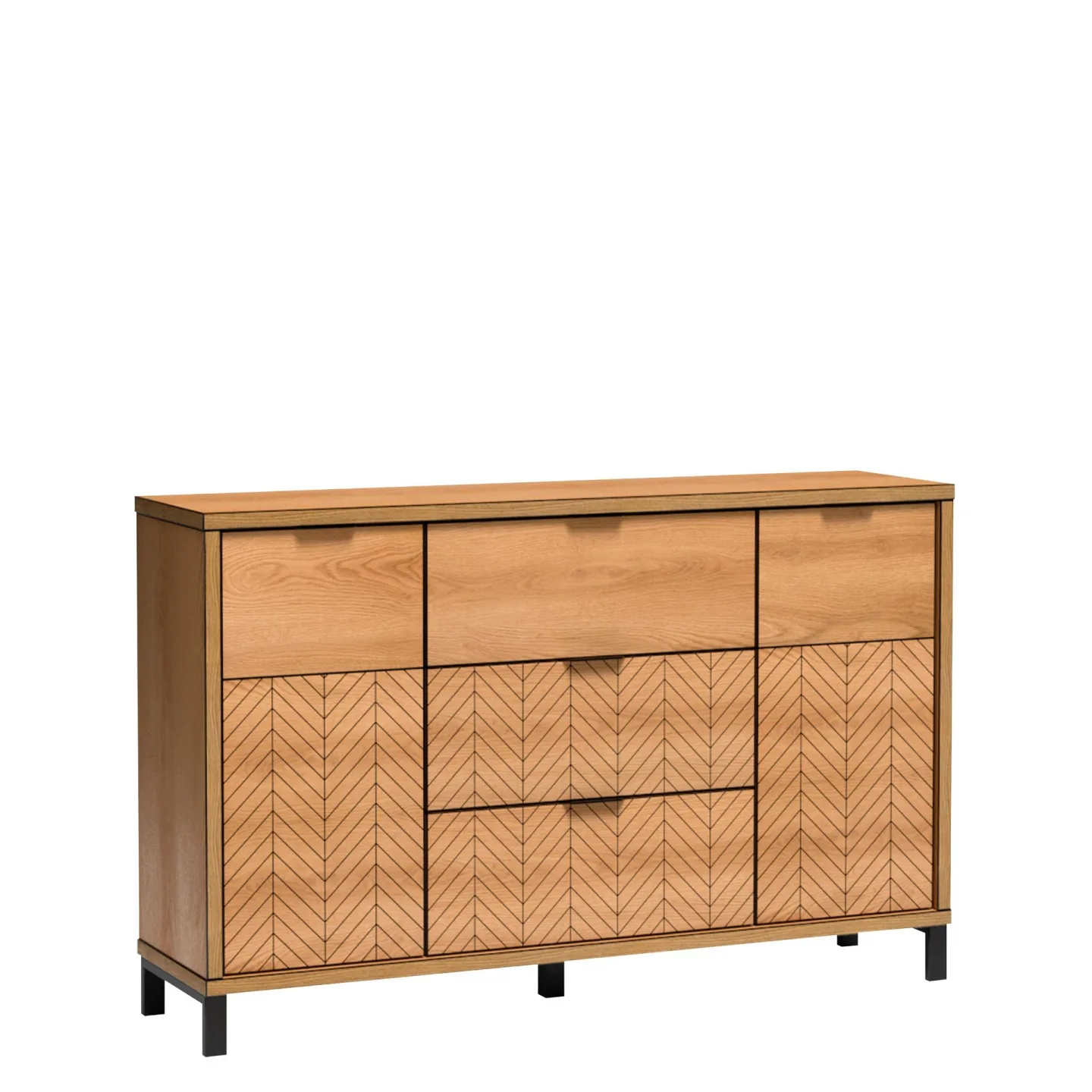 Fonti Skänk 158 cm - Brun|svart