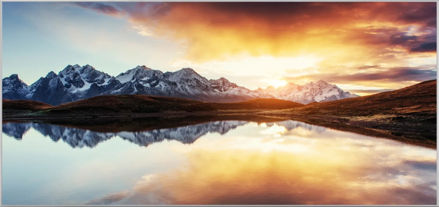image LAND Bild mit Rahmen See mit Spiegelungen | Schubiger Möbel