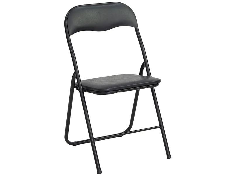 Stuhl LILAS Synthetisches Leder schwarz