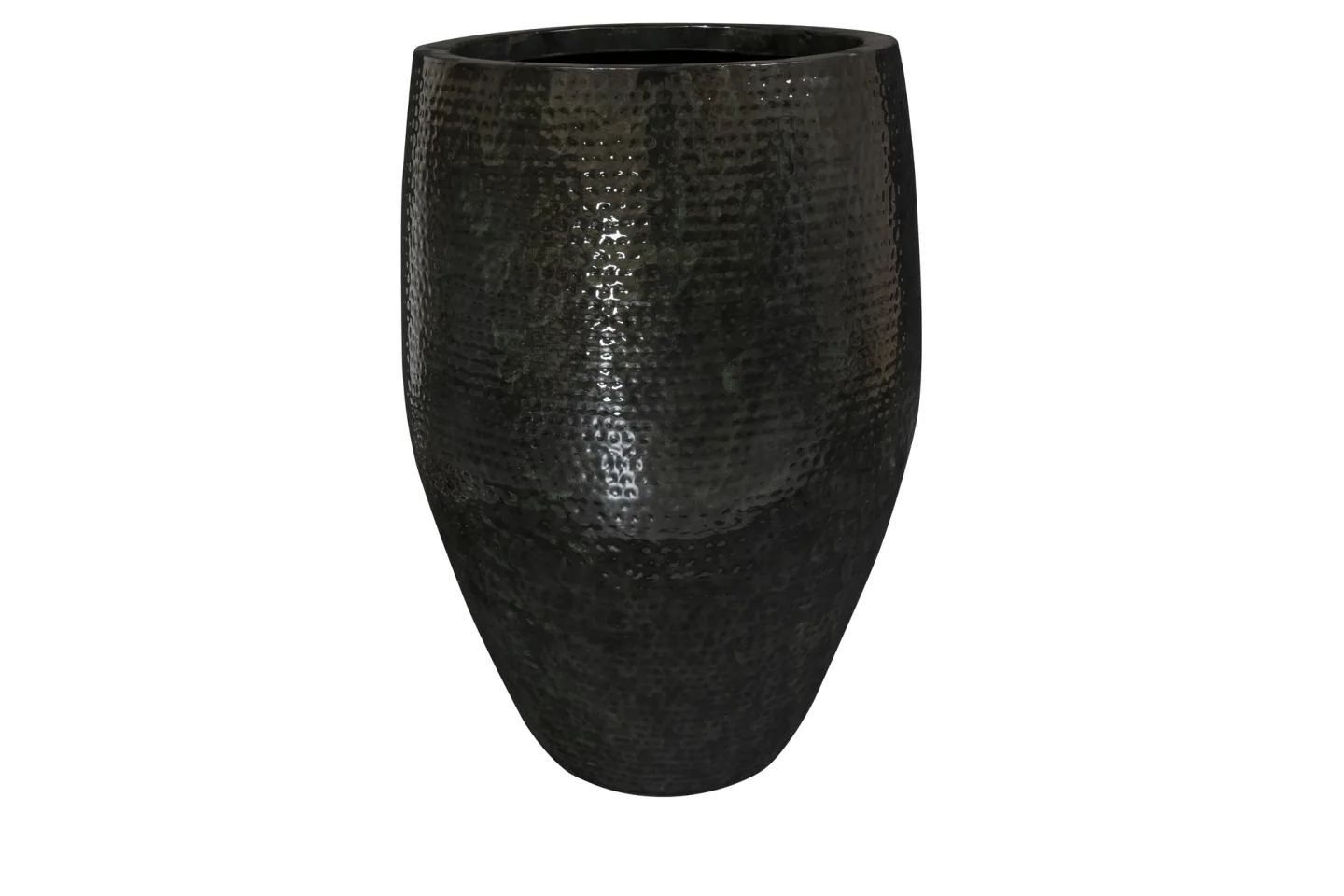 Decofinder Gefäss Thom, Metall, Schwarz H: 88 cm | Schubiger Möbel