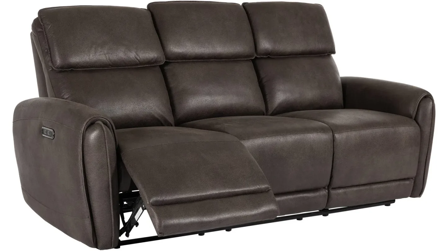 Arvello Reclinersoffa 3-sits Elektrisk - Brun