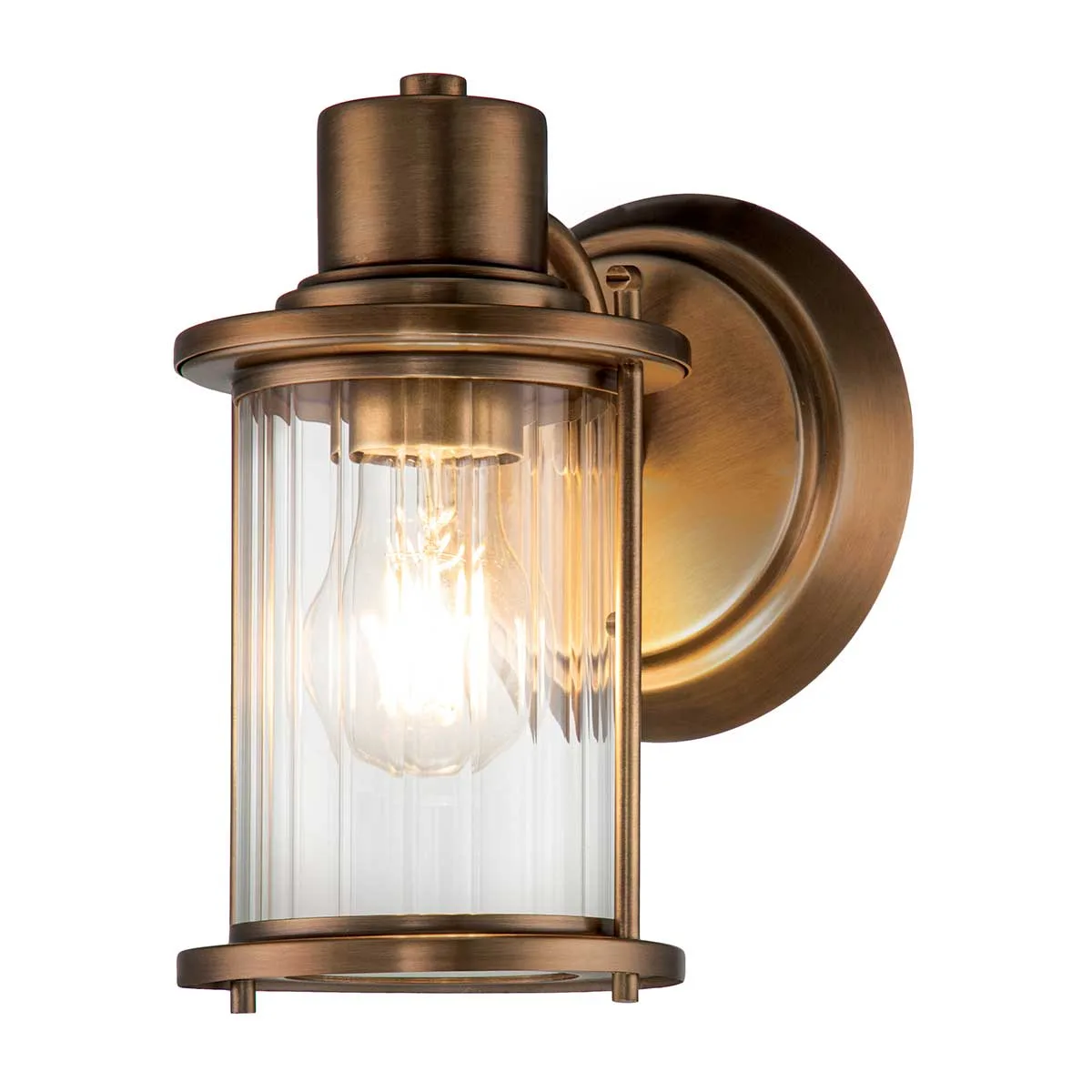 Elstead Lighting - Riggs Ø14 - Badrumslampa - Råmässing