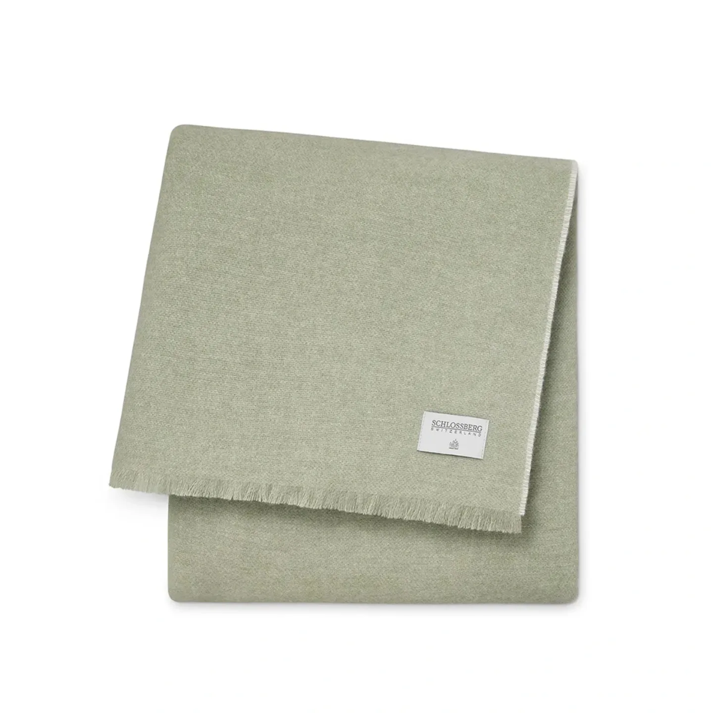 Schlossberg Plaid Dina 130x200 cm Grün | Schubiger Möbel