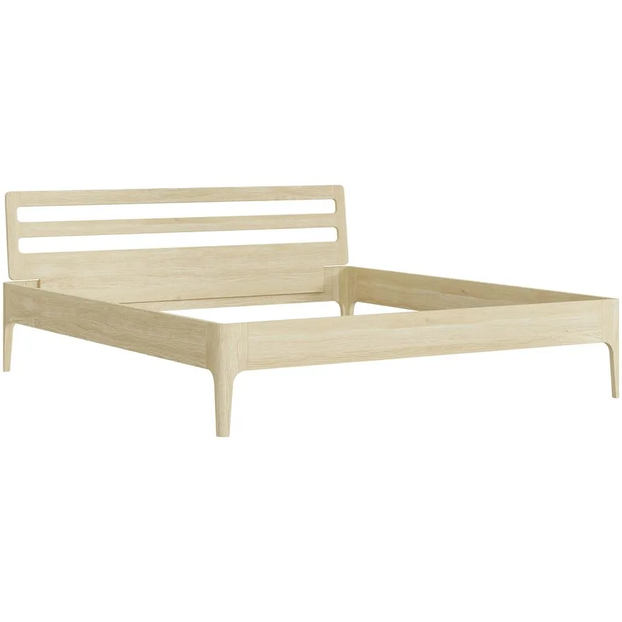Bett Lund Asteiche Massivholz Massivholz 180 x 200 cm - Möbel Konfigurator: Traummöbel individuell zusammenstellen