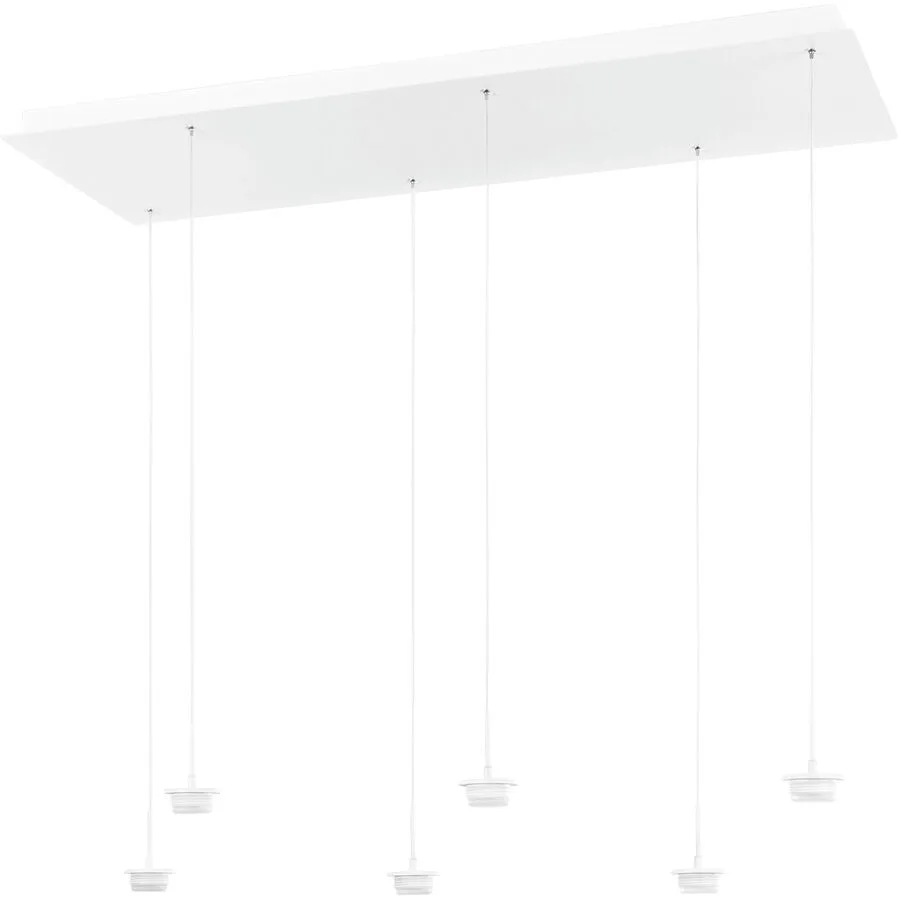 Pendellampe Cara Weiss Metall 100 cm 200 cm - LED - Lichtfarbe: Extra warmweiss - Helles Neutralweiss - LED Energiesparlampen