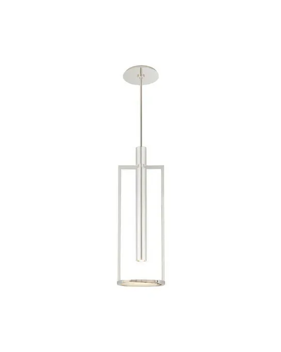 Melange Floating Disc Pendant Nickel M