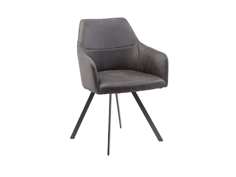 Stuhl AROSA Stoff schwarz drehsitz
