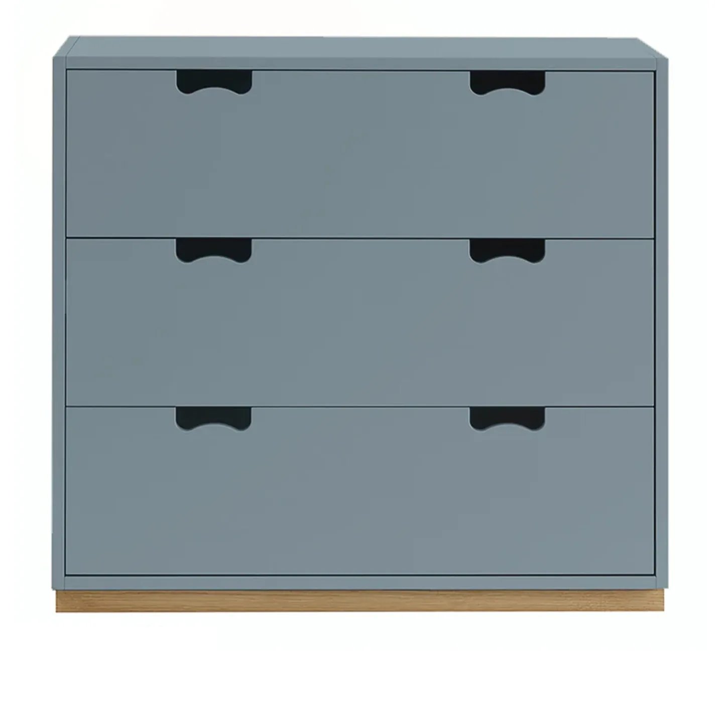 Asplund - Snow Drawer A3 - Nordic Blue, Ek Sockel - Byråer - Blå - Trä