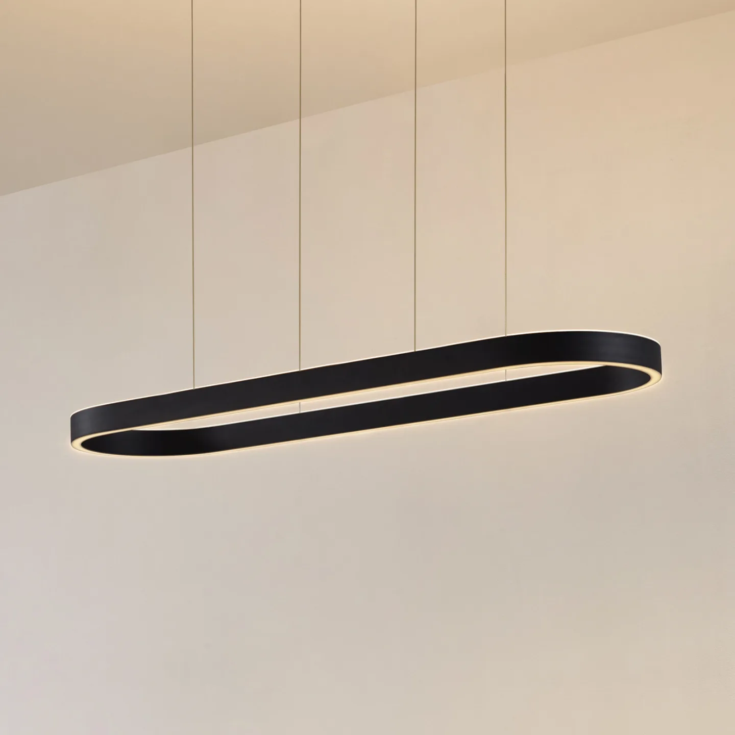 Melinay Smart-LED-Hängeleuchte schwarz Tuya CCT - Lucande - Esszimmer - Modern - Aluminium - Einflammig