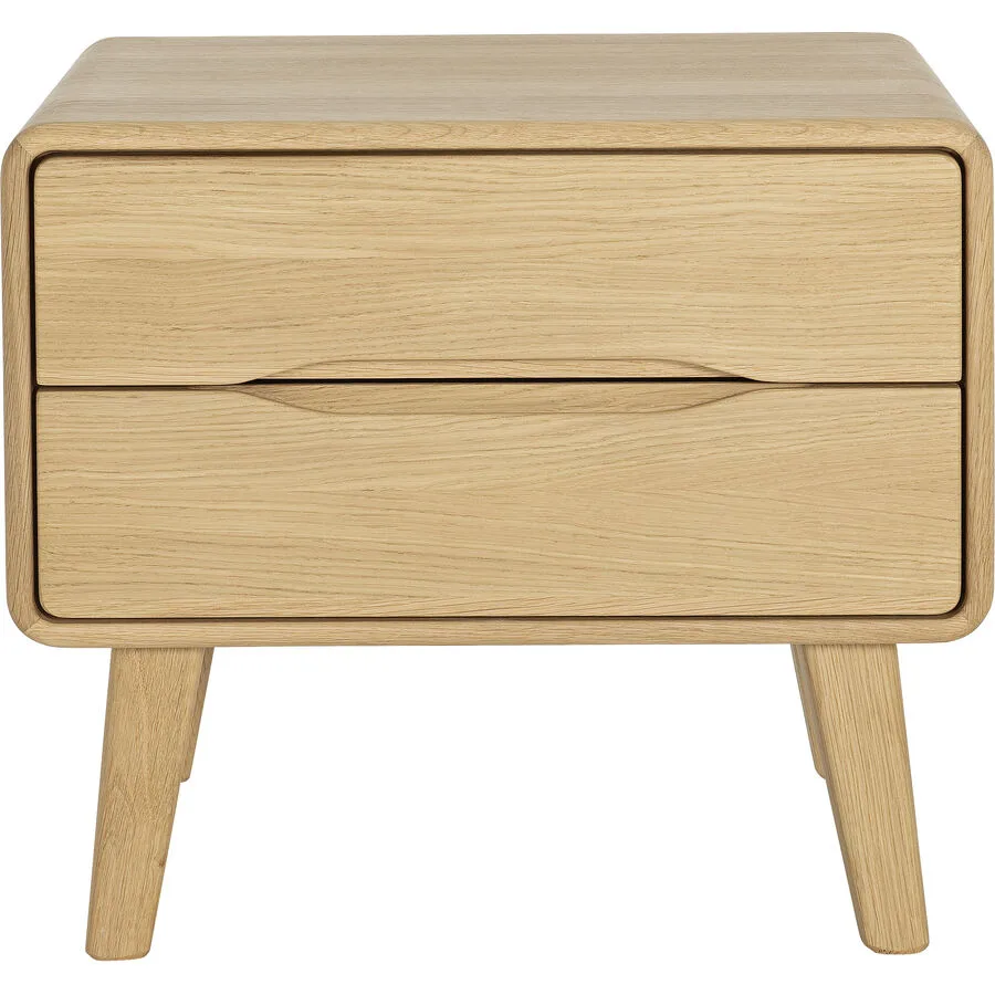 Nachttisch Lund Eiche Eiche massiv Massivholz B 45 H 40 cm
