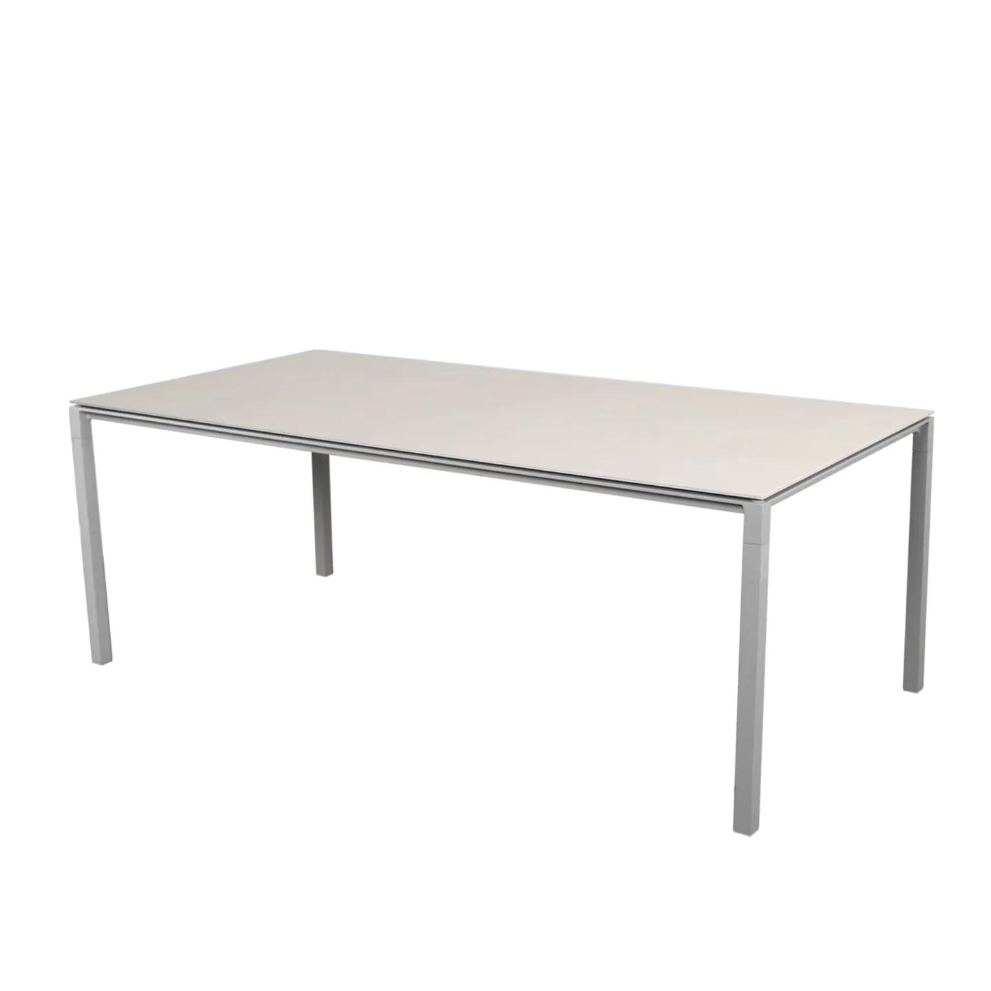 Cane-Line - Pure matbordsunderrede 280X100 CM - Light Grey/bordsskiva 280X100 cm - Pure - Toscana sand - Matbord utomhus - Beige