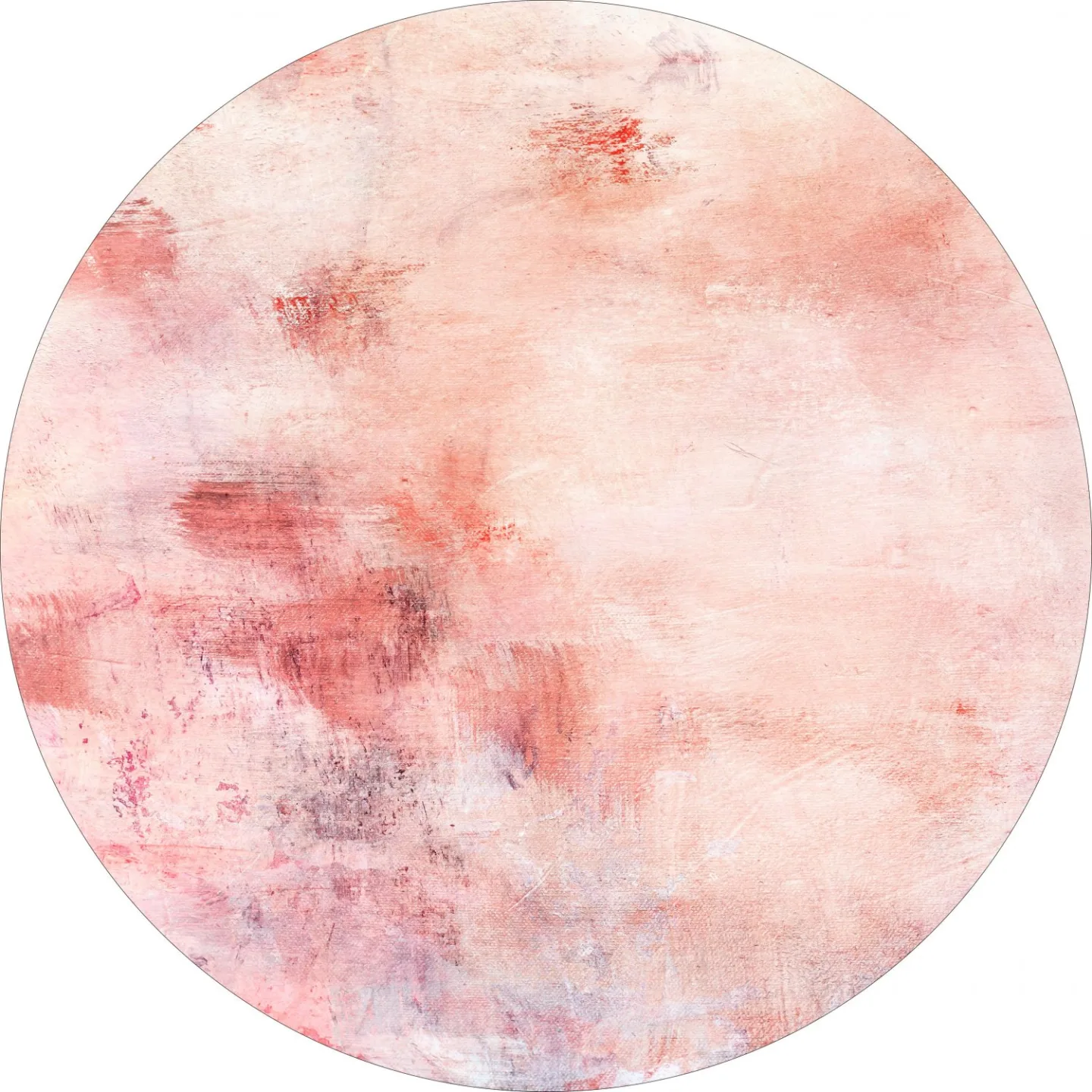 Rundt teppe - Nancy (rosa) (Størrelse: Ø 200 cm)