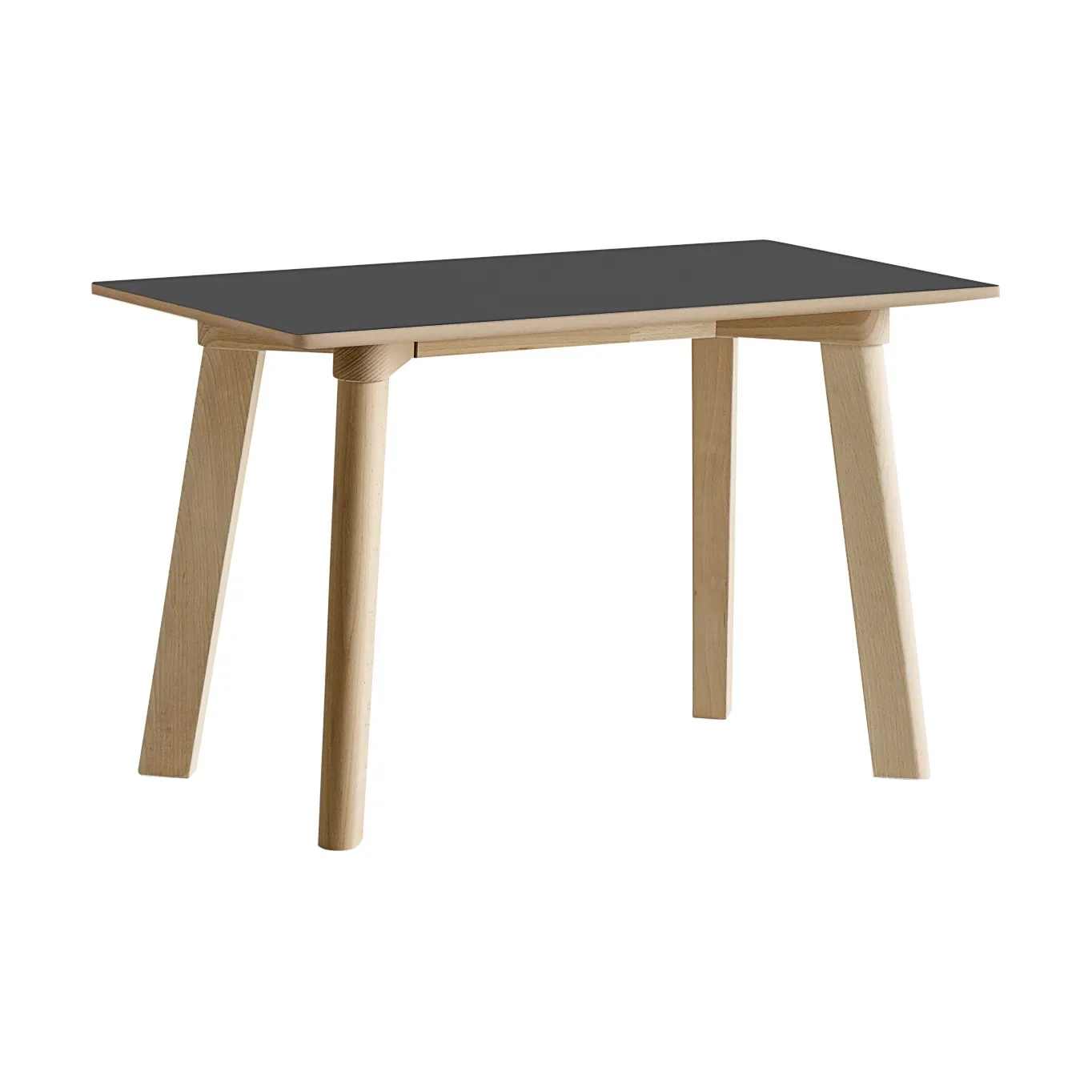 HAY CPH215 Deux 2.0 bänk 75 cm Stone grey-untreated beech