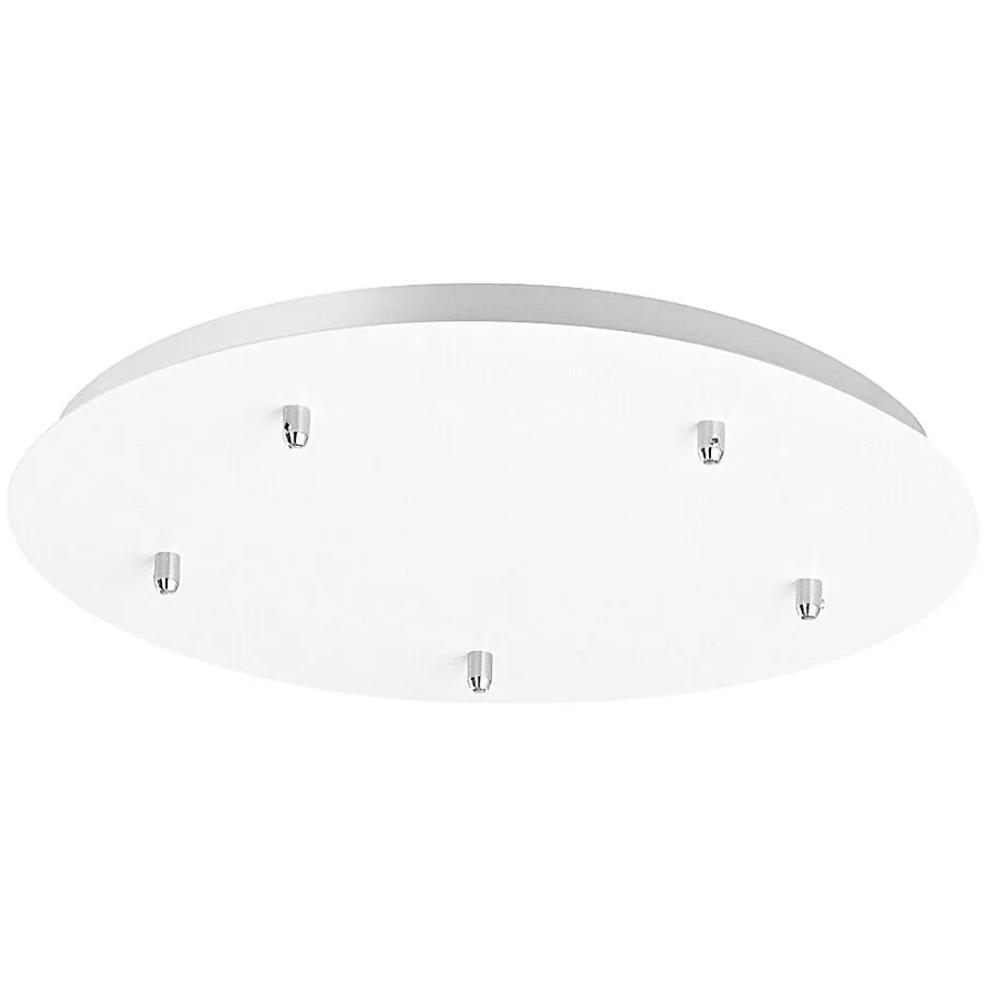 Giberti Luce Baldachin Rosone Weiss Metall 50 cm