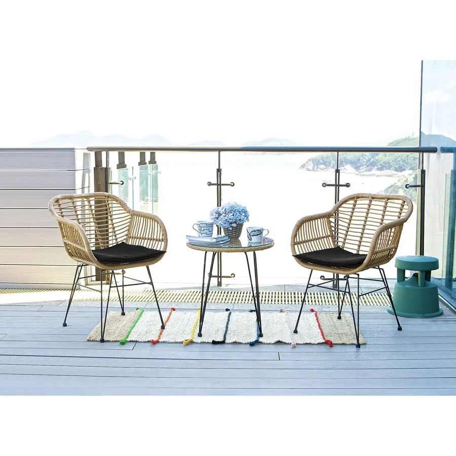 Balkon-Set Ivo natur Kunstrattan