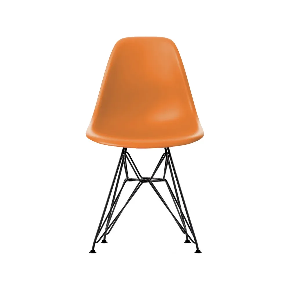 Vitra Eames Plastic Side Chair RE DSR stol 43 rusty orange-basic dark