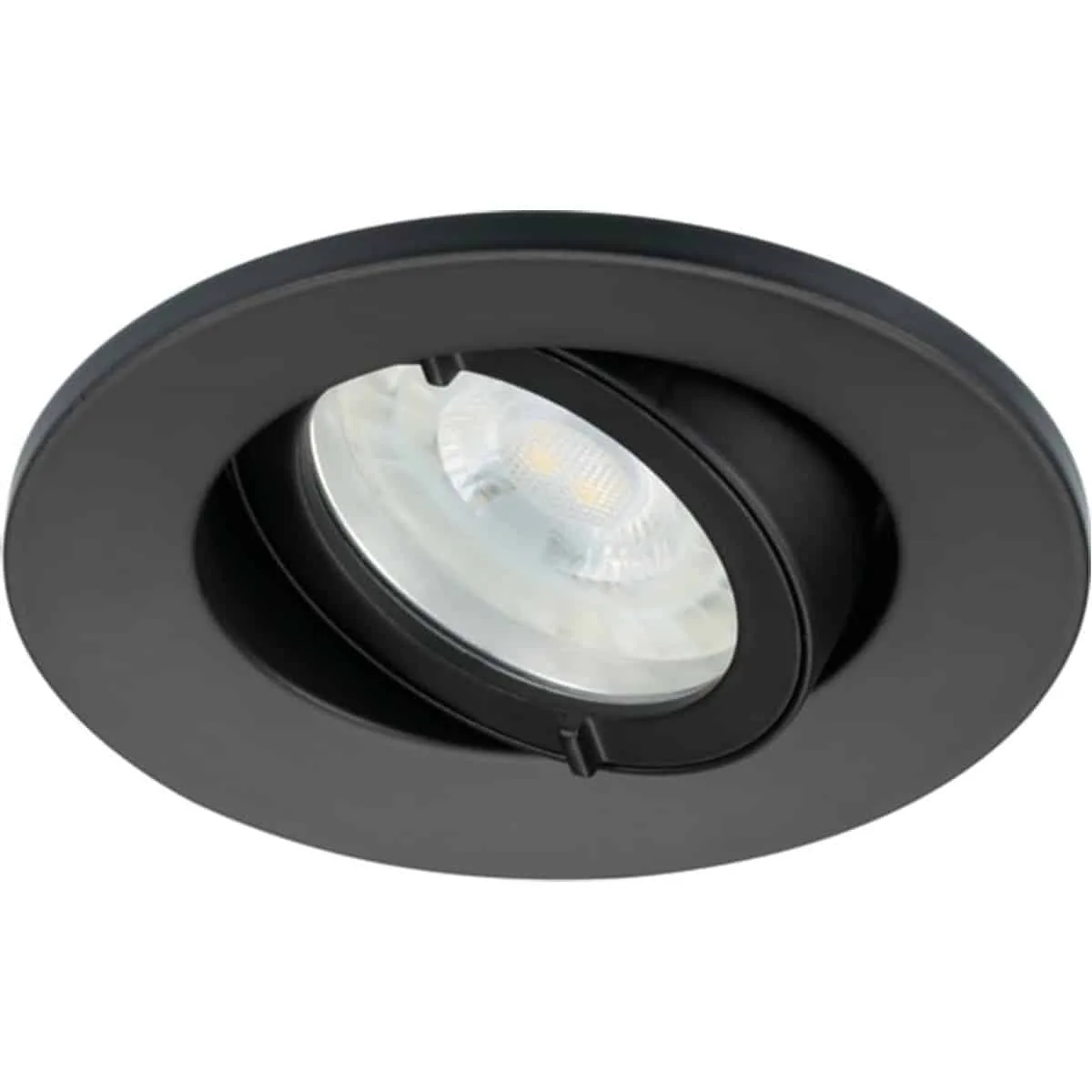 Downlight Start Spot Housing Round Justerbar IP44 Svart