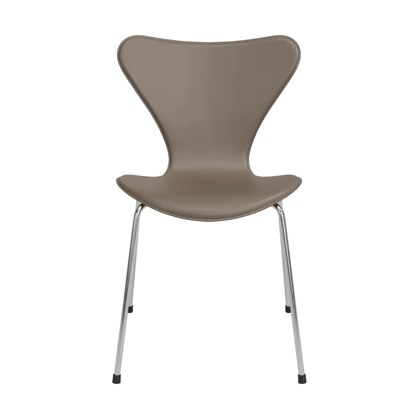 Fritz Hansen Sjuan Tailored stol Harness Leather Slate Grey-chrome