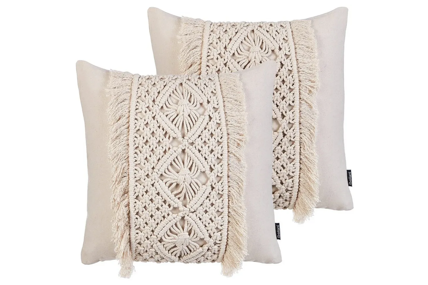 Prydnadskuddar Kalam set om 2 Beige - Beige