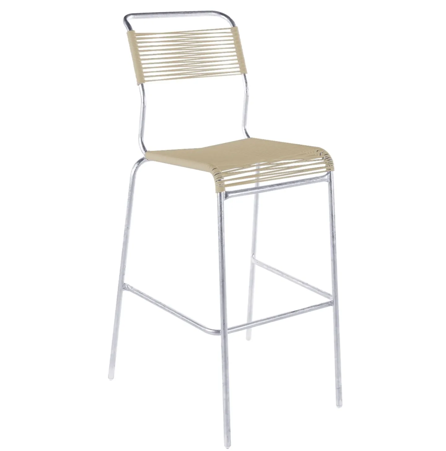 Schaffner Spaghetti-Barstuhl Säntis Feuerverzinkt Beige | Schubiger Möbel