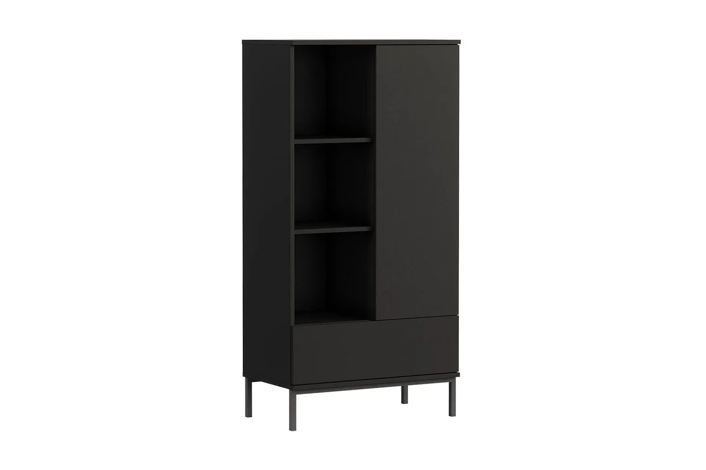 Querty Bokhylla 70x140x41 cm - Svart