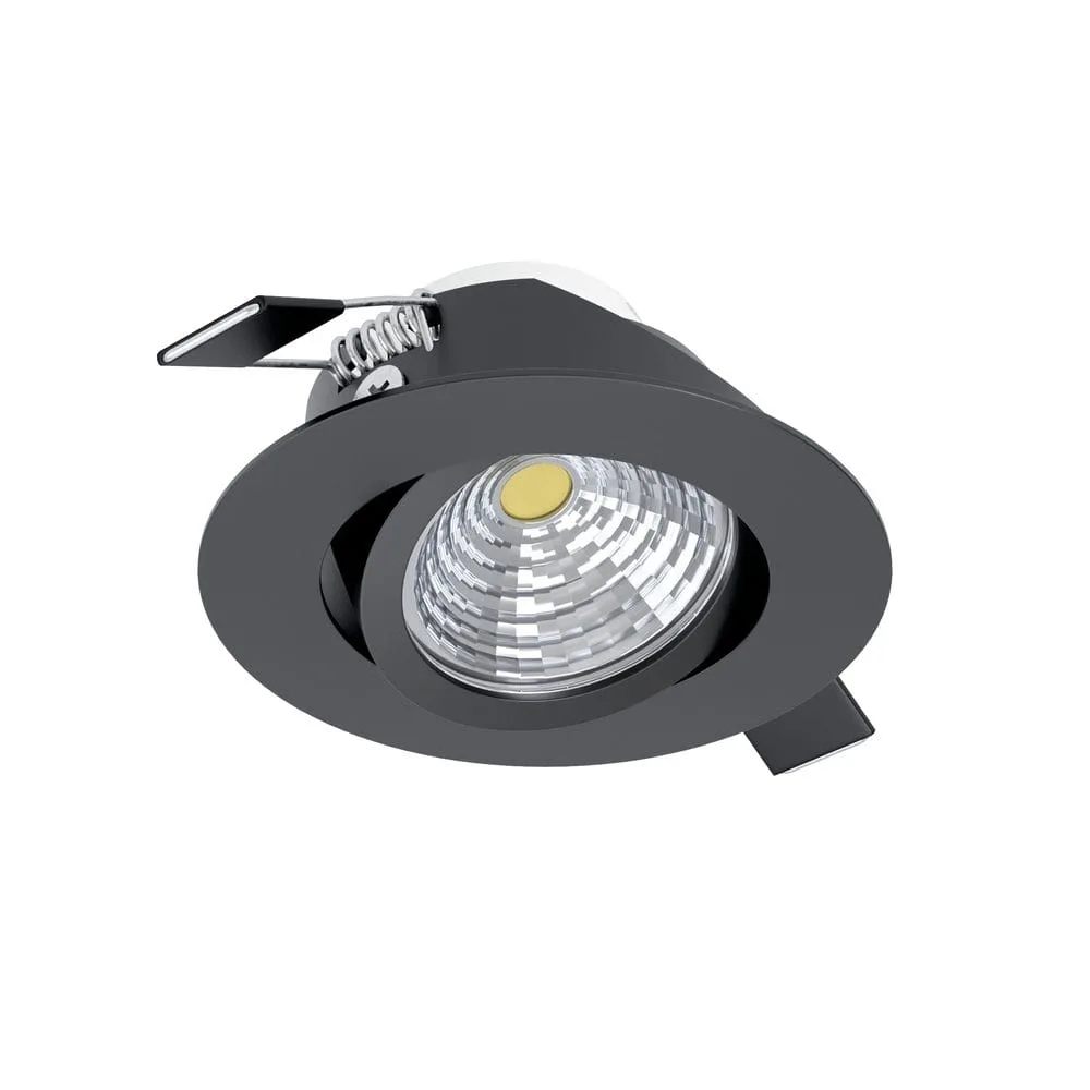 Infälld Lampa Saliceto 88 mm 4000K - Svart