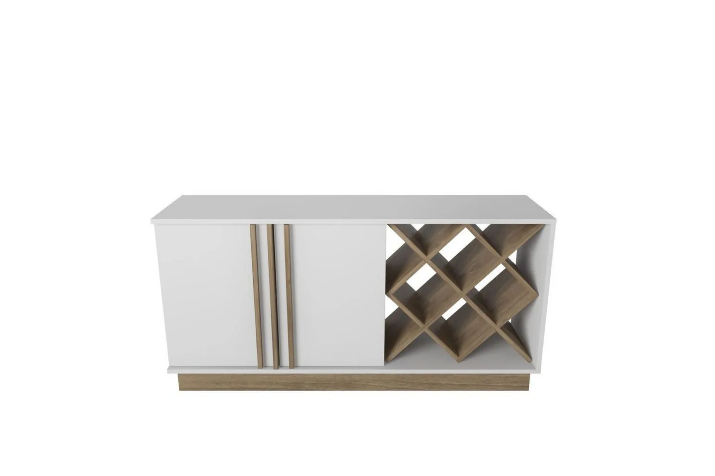 Dasina Konsollbord 148 cm - Vit/Valnöt