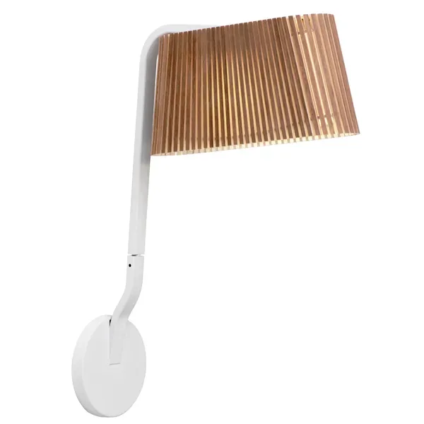 Secto Design Owalo 7030, vägglampa walnut veneer