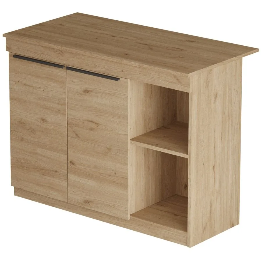 Kücheninsel Georis Eiche 100% Melaminbeschichtete Spanplatte B 120 T 60 cm