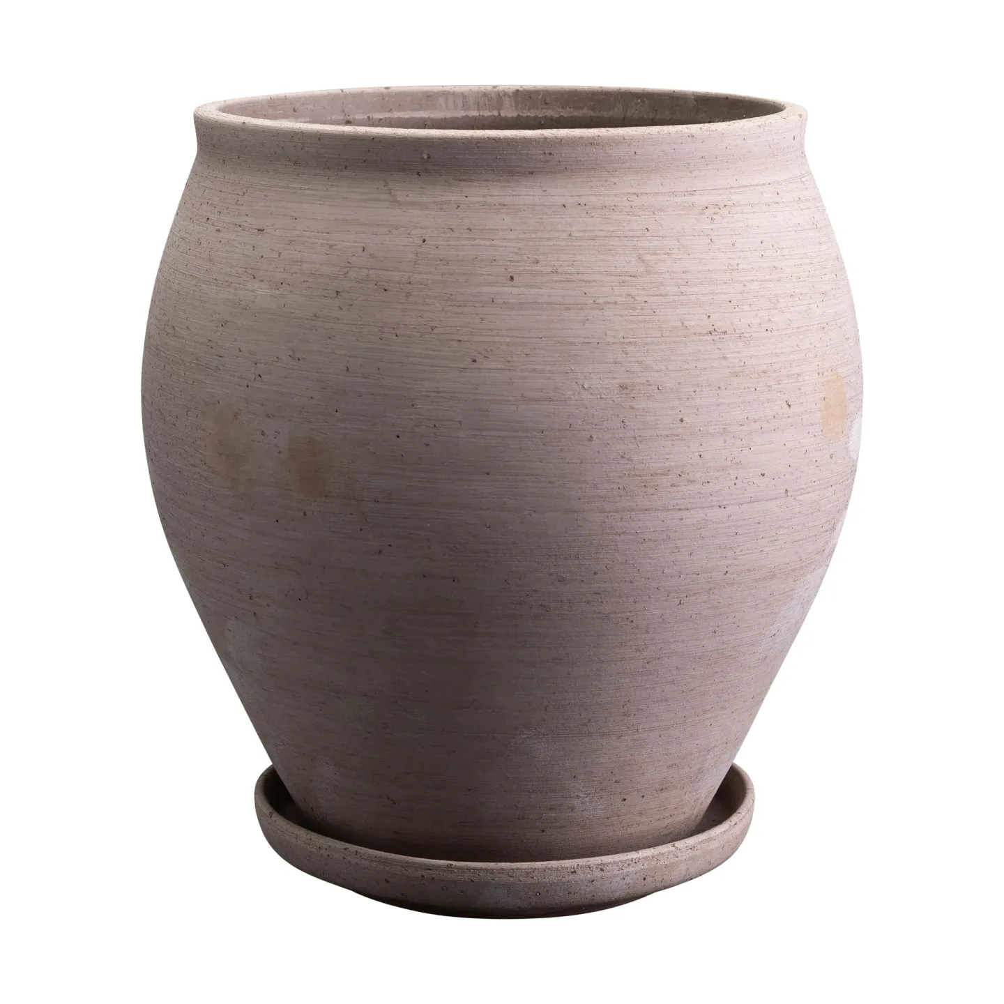 Bergs Potter Delphi Topf mit Untersetzer 2-teilig Grey, Ø26 cm