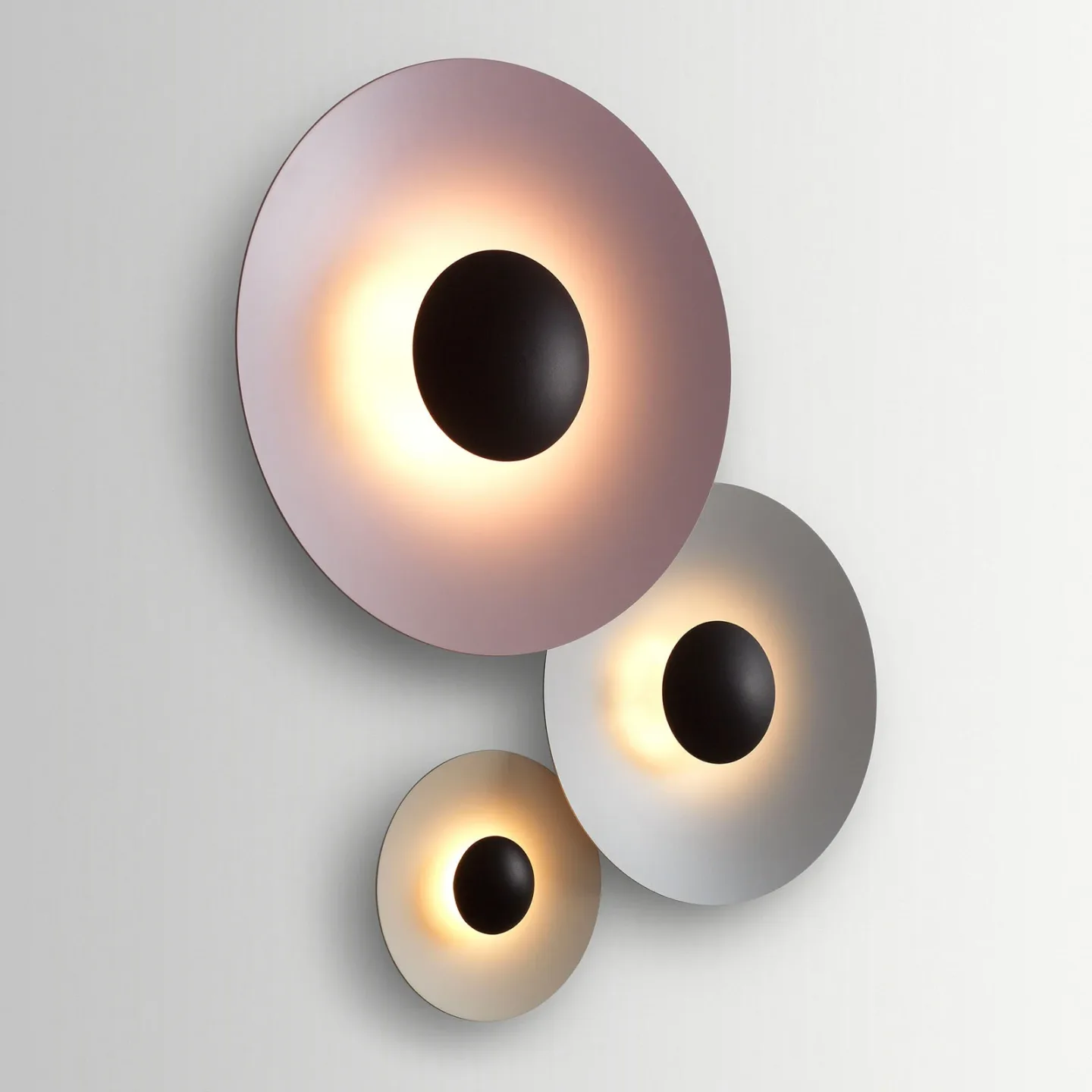 Ginger 42C Wandleuchte Stone Grey - Marset Ginger 42 C - Wohnzimmer - Design - Metall - Rund