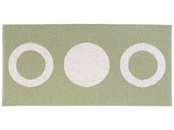 Plastmatter - Horredsmattan Circle (oliven) (Størrelse: 70 x 300 cm)