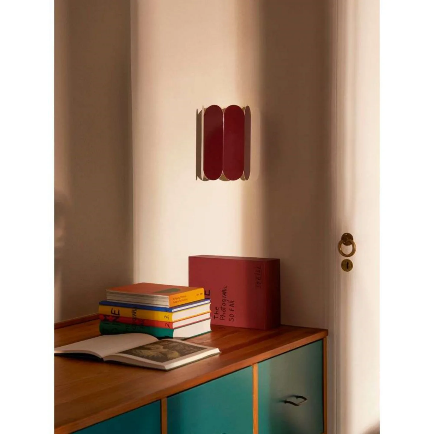 Arcs Sconce Wandleuchte Hardwired Auburn Red - HAY - Wohnzimmer - Metall
