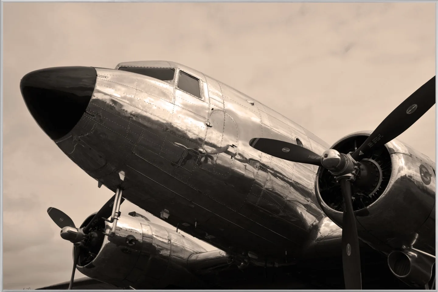 image LAND Bild mit Rahmen Flugzeug | Schubiger Möbel