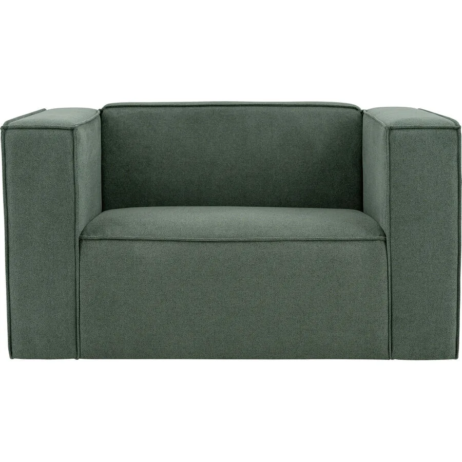 Sessel Melon Grün Polyester Stoff B 132 T 93 H 73 cm - Möbel Konfigurator: Traummöbel individuell zusammenstellen