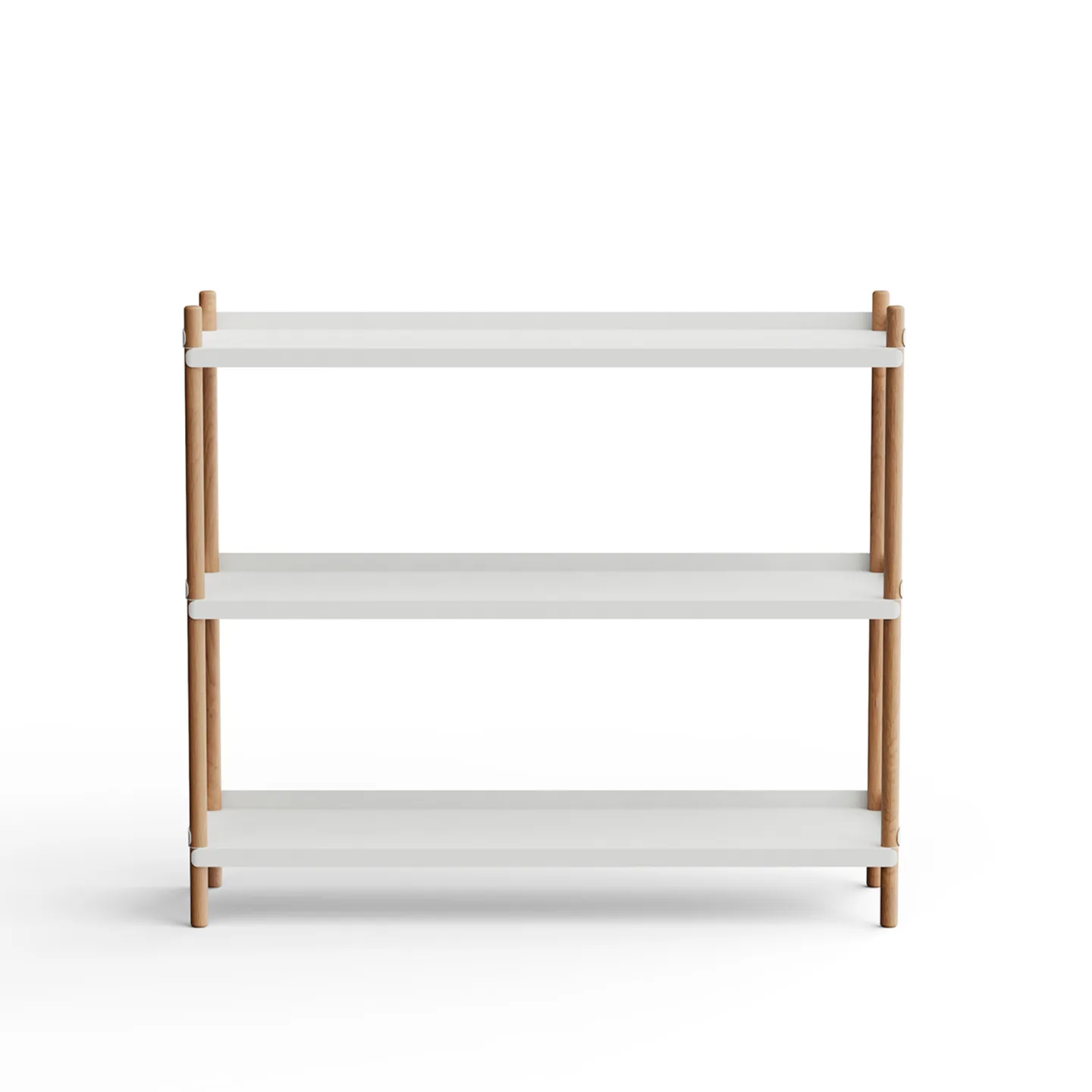 NINE - BOLT Shelving 1000 - 3 shelves Oak Natural Grey - Hyllor & Hyllsystem - Lennart Ebert - Grå - Metall/Trä