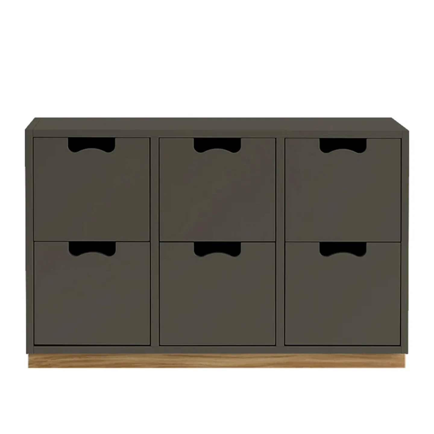 Asplund - Snow Drawer B2 - Taupe, Ek Sockel - Byråer - Thomas Sandell & Jonas Bohlin - Grå - Trä
